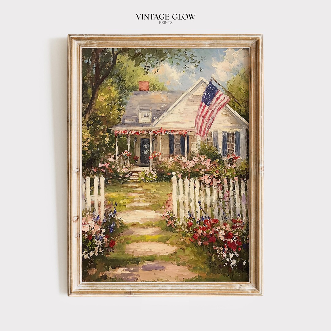 Vintage Americana 4th of July Printable Wall Art | Summer Farmhouse ...