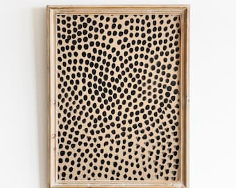 Abstract Spots Wall Art Print | Moody Neutral Decor (Digital Download)