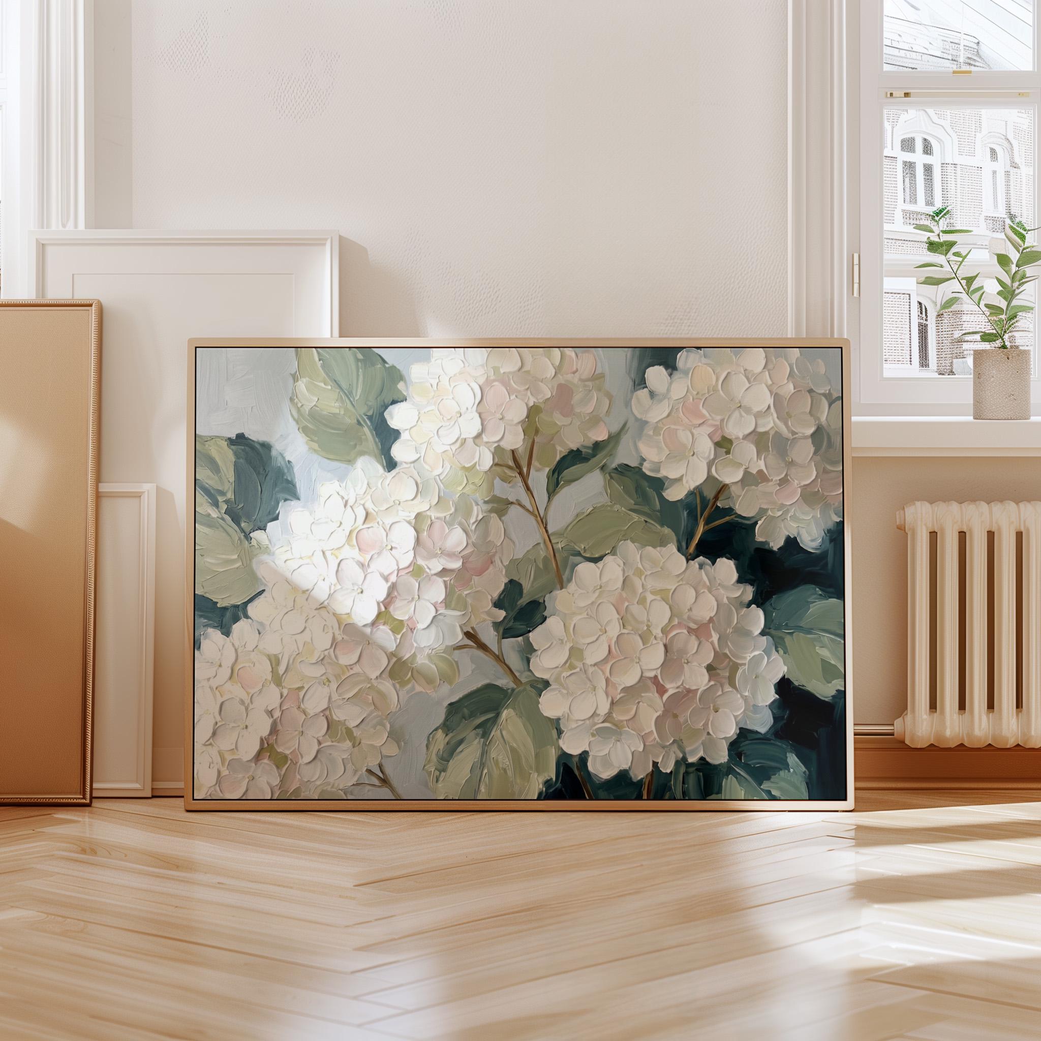 Hydrangea Floral Print | Vintage Cottagecore Wall Art (digital Download ...