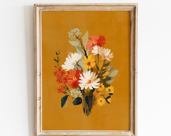 Impression d'art féministe audacieuse | Décoration murale maximaliste colorée | Téléchargement numérique | #V355