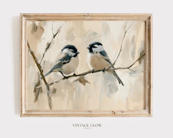 impression d'art vintage d'oiseau | Illustration de la nature de la ferme (téléchargement numérique)
