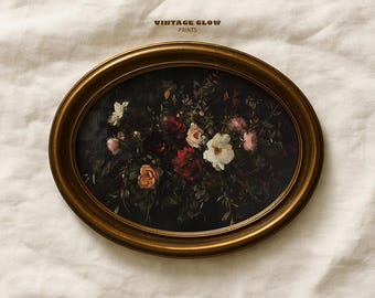 Stimmungsvoller Herbst Blumendruck | Vintage botanische Wandkunst (Digitaler Download)