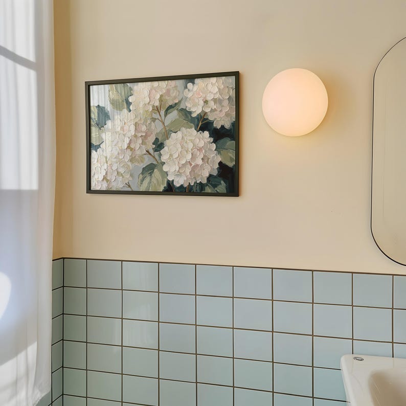 Hydrangea Floral Print | Vintage Cottagecore Wall Art (digital Download ...