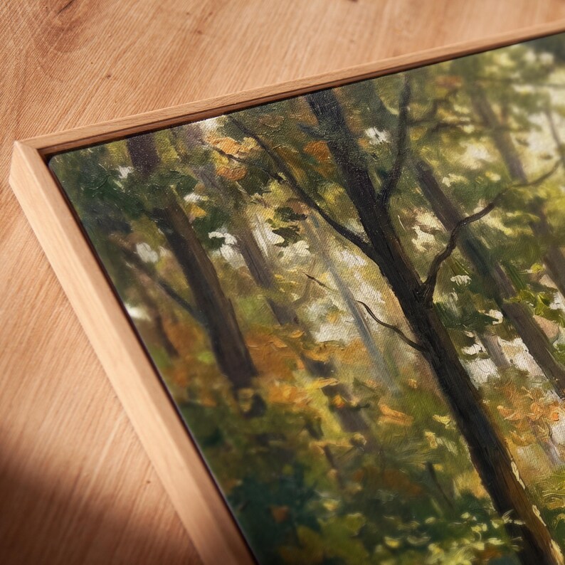 Misty Morning Forest Path Printable Wall Art | Ethereal Autumn Woodland ...