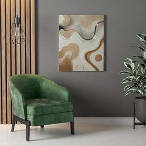 Arte murale geometrica astratta, arredamento moderno per la casa, perfetto per soggiorno o ufficio, arte boho per stile minimalista, tela Gallery Wrap