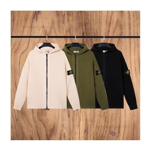 Minimalist Knit Zip-Up Hoodie – Unisex Streetwear Jacket