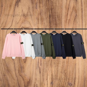 Unisex Minimalist Crewneck Sweatshirt with Stylish Arm Patch | Casual Streetwear in Multiple Colors