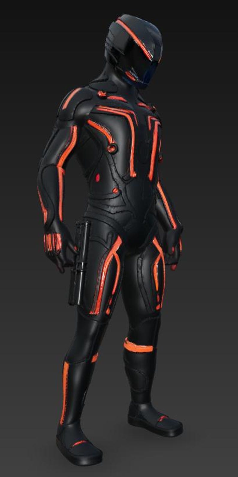 Archivo STL Para Impresora 3D Fan Art Tron Ares Ready For Combat User tron-ares-wallpaper-4k-red-aesthetic-2025-movies