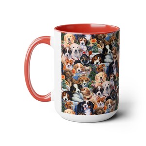DOGS LIFE Two-Tone Coffee Mugs, 15oz