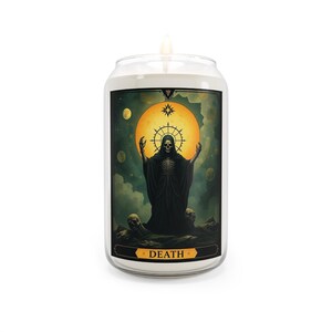 Candela profumata "Morte" Carta dei Tarocchi da 425 ml - Oltre 70 ore di combustione!