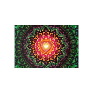 Cartes postales artistiques mandala vibrantes | Impressions d'art colorées à envoyer par la poste 6 x 4 po