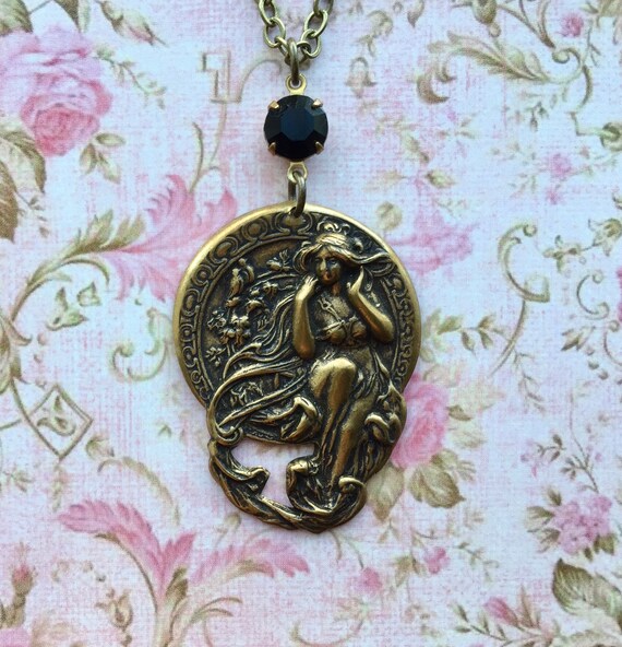 Art Nouveau Necklace Mucha Necklace Art Nouveau Jewelry Alphonse Mucha Jewelry Bohemian Jewelry Goddess Necklace Music Jewelry Art Nouveau Necklace Mucha Necklace Art Nouveau Jewelry Alphonse Mucha Jewelry Bohemian Jewelry Goddess Necklace Music Jewelry