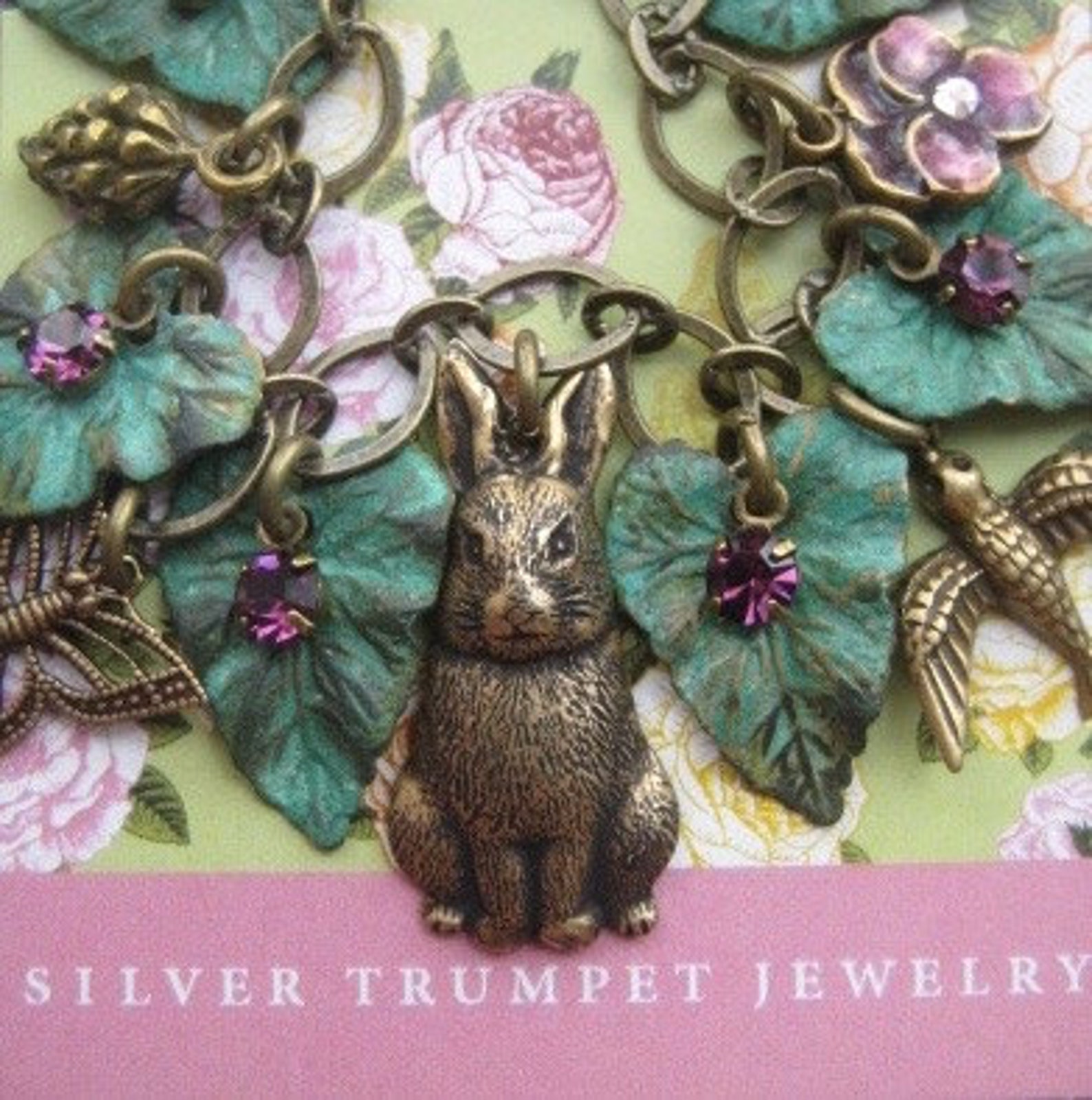 Rabbit Charm Bracelet Rabbit Bracelet Rabbit Jewelry Etsy