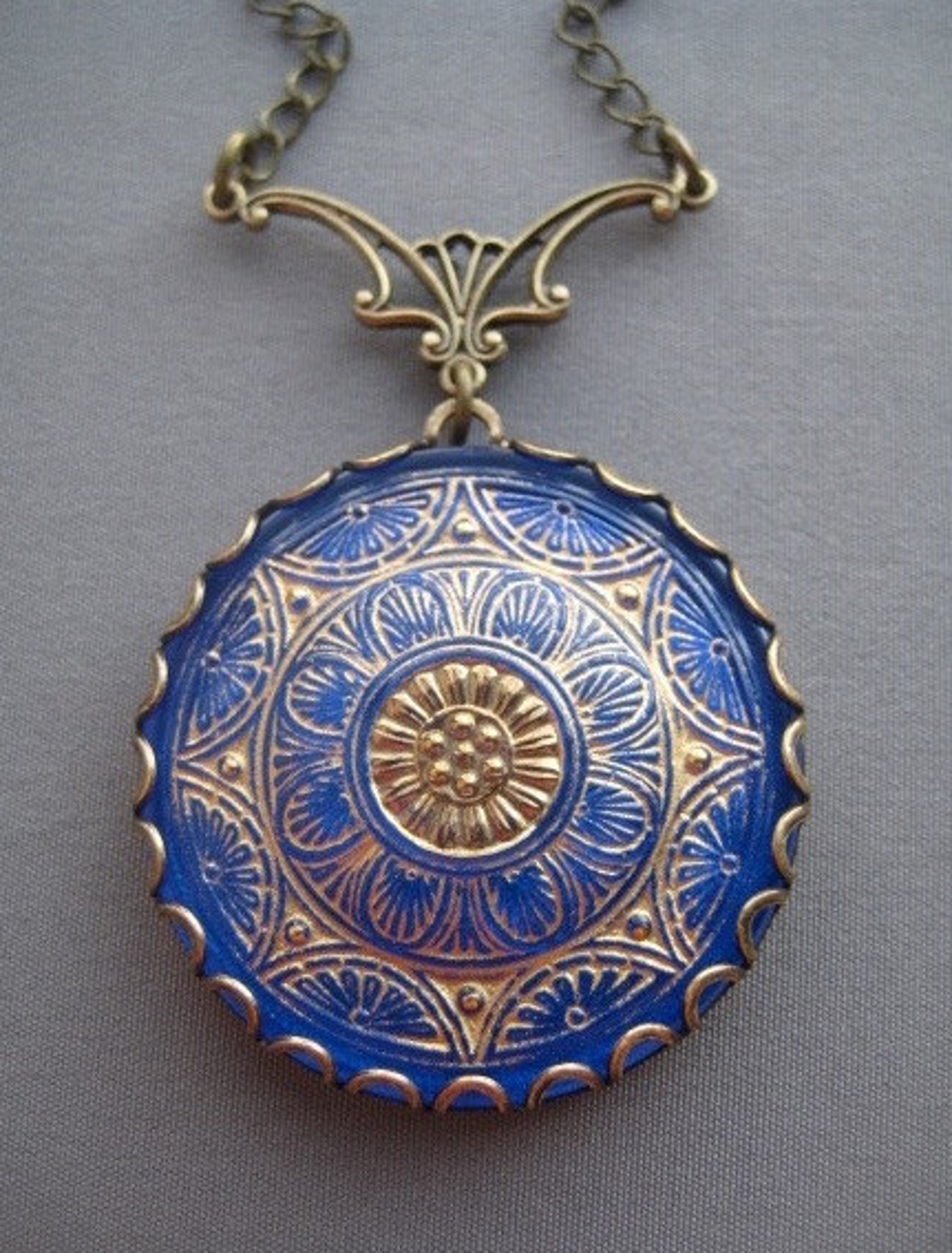 Bohemian Necklace Blue Necklace Boho Jewelry Blue - Etsy Canada