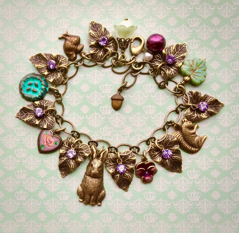 Rabbit Charm Bracelet Rabbit Bracelet Rabbit Jewelry Etsy