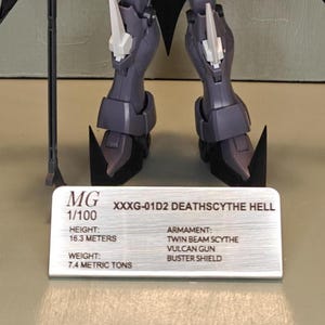Plaque d'exposition Deathscythe Hell Gunpla * modèle non inclus
