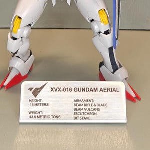 Placa de exibição aérea Gundam Gunpla *modelo não incluso