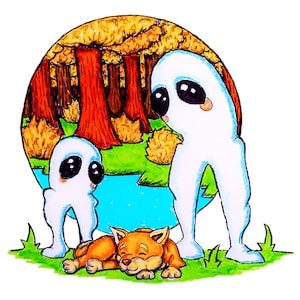 Fresno Nightcrawler- Cute Critter Cryptid Prints