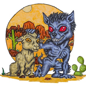 El Chupacrabra- Cute Critter Cryptid Prints