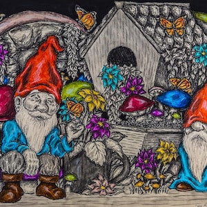 Enchanted Garden signed PRINT