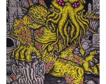 H.P. Lovecraft's "Cthulhu", 11 x 14 in print