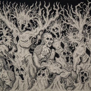 Violence Against Self, Dantes Inferno Series Signed Print