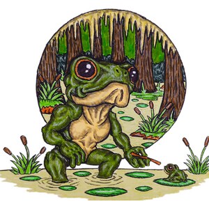 The Loveland Frogman- Cute Critter Cryptid Prints
