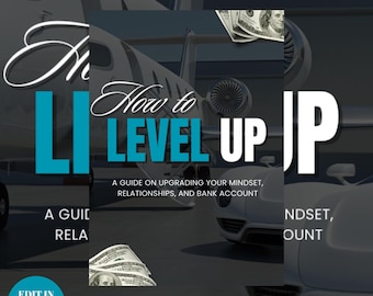 PLR, Level Up, ebook template, Done For You, editable, canva template, plr ebook, ebook cover, editable ebook template, digital products