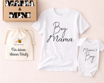 Partnerlook Mama & Baby – Mama Body und  passendes T-Shirt – Mutter-Kind Outfit – Geschenk für Mama – Familienlook