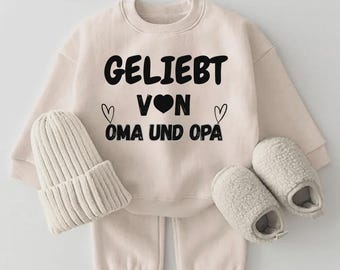 GELIEBT von Oma und Opa,Geschenk für Babys & Mädchenideen,Perfekt als Babygeschenk