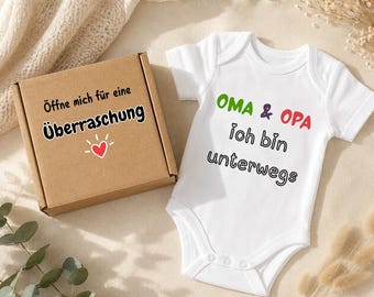 Oma & Opa, ich bin unterwegs – ein kleines Wunder kommt bald |liebevolle Schwangerschaftsankündigung | Überraschung für Oma und Opa .
