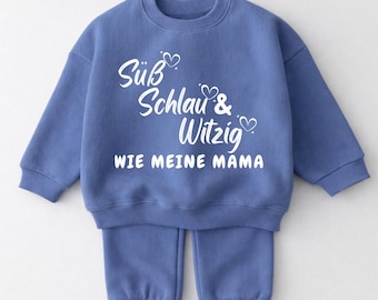 Baby Set „ Süß, Schlau und Witzig wie meine Mama“ Baby-Set | Erinnerung & Geschenk