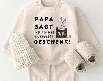 Papa sagt, Ich bin das schönste Geschenk!,  Persönliches Geschenk zur Geburt – Emotionales Baby Set – Besonderes Geburtsgeschenk
