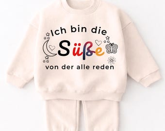 Baby set “I’m the cute one everyone’s talking about” – fun baby gift