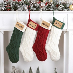 Personalized Christmas Stockings with Name: 2025 Family Christmas Gifts, Holiday Decor