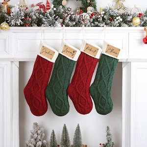 Personalized Christmas Stockings with Name: 2025 Family Christmas Gifts, Holiday Decor