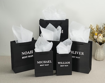 Personalized Groomsmen Gift Bag: Custom Wedding Party Favor