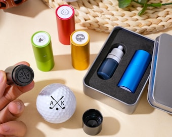 Personalized Golf Ball Stamp: Custom Golf Gift Box