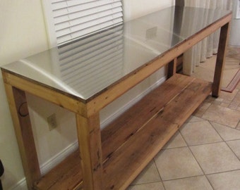 kitchen work table home kitchen island stainless steel reclaimed wood work table counter height free shipping work table etsy kitchen work table home kitchen island stainless steel reclaimed wood work table counter height free shipping work table etsy