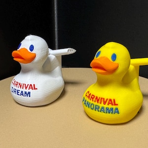 Carnival inspired Cruise Duck with Wing. 3d Printed Cruise Ship inspired Duck Hide Game Cruise Souvenir Collector Jeep Ducking Gift