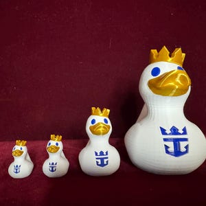 3D Printed Royal Caribbean Cruise Duck: Collectible Cruising Gift