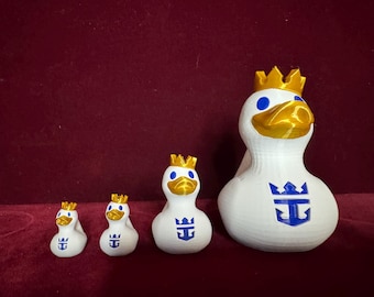 3D Printed Royal Caribbean Cruise Duck: Collectible Cruising Gift