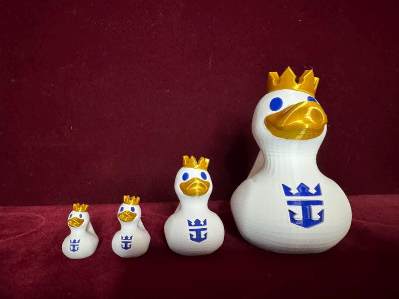 3D Printed Royal Caribbean Cruise Duck: Collectible Cruising Gift image 1