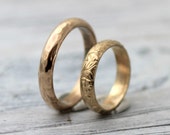 His and Hers Couples Rings-His and Hers wedding Rings-14K Gold Filled Wedding Band Set, R005