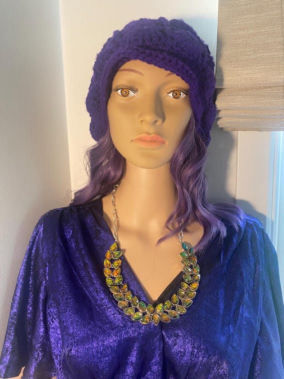 Australian multi coloured opal statement necklace - image 2