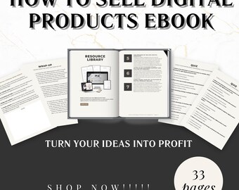 PLR Ebook | How To Create & Sell Digital Products | Lead Magnet | Online Business | Master Resell Rights | Private Label Rights
