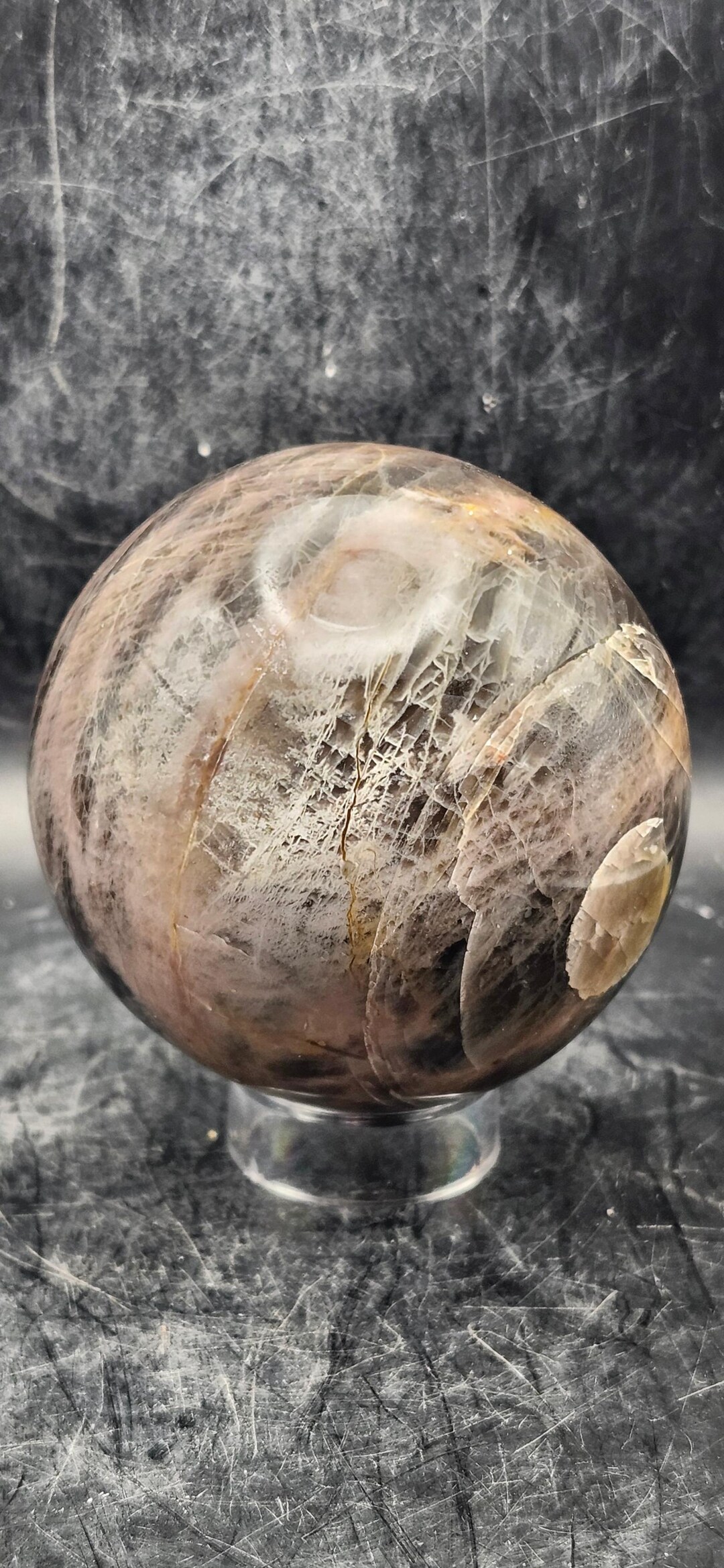 Black Moonstone Sphere! 73mm, 2.8 Inches, 1.2 Pounds - Etsy