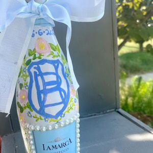 Hand Painted Champagne Bottles