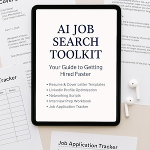 Kit de herramientas para la búsqueda de empleo: CV y carta de presentación compatibles con ATS, guiones de LinkedIn y rastreador de empleo para el éxito profesional.