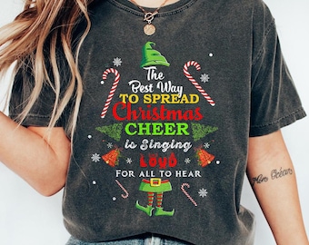 Spread christmas cheer is singing loud Shirt, Merry Christmas Shirts, Christmas Coquette, Merry Christmas T-shirt